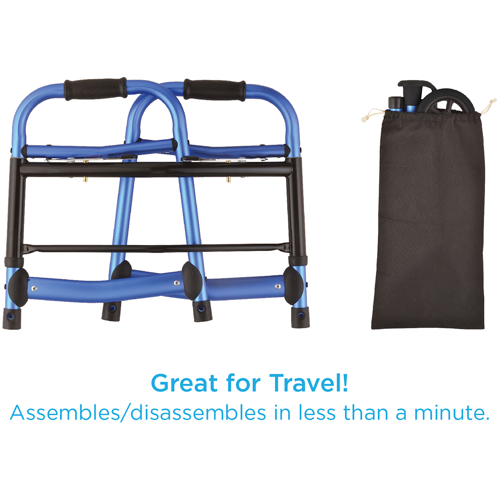 Folding Walker with caption 